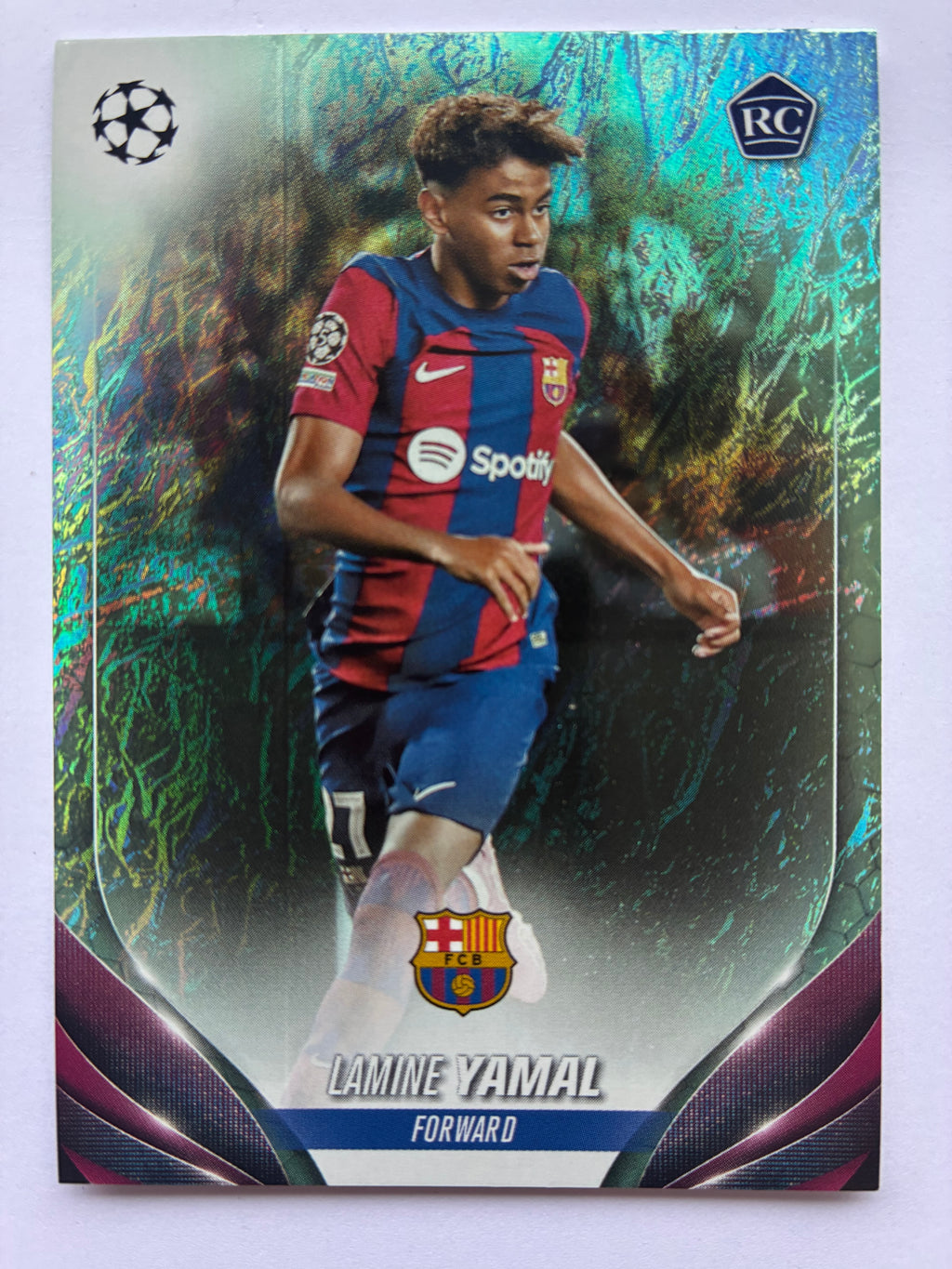 2023-24 Topps Jade Edition UEFA Lamine Yamal #64 RC Rookie Barcelona